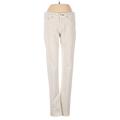 Rag & Bone/JEAN Jeans - Low Rise Straight Leg Denim: White Bottoms - Women's Size 26 - Ivory Wash