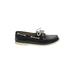 Sperry Top Sider Flats Black Print Shoes - Women's Size 10 - Round Toe