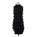 Isle By Melis Kozan Casual Dress - A-Line Mock Sleeveless: Black Solid Dresses - Women's Size X-Small