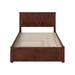 AFI Furnishings Nantucket Full Solid Wood Platform Bed w/ Footboard & Twin Trundle Wood in Brown | 44.29 H x 56.93 W x 77.24 D in | Wayfair