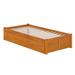 AFI Furnishings Concord King Platform Bed w/ Footboard & Twin XL Trundle in Light Toffee Wood in Brown | 16.54 H x 41.6535 W x 83.03 D in | Wayfair