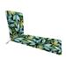 Jordan Manufacturing 74" x 22" Outdoor Chaise Lounge Cushion w/ Ties Polyester in Green/Blue/Black | 2 H x 74 W x 76 D in | Wayfair 9555PK1-6753A