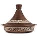 Ukrainian Souvenirs 2.1 Quarts Stoneware Round Tagine Stoneware in Brown/White | 9 H x 11.5 W in | Wayfair 232241