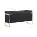 Everly Quinn Lounsbury 6 Drawer 59.8" W Double Dresser Wood/Metal in Black/Brown | 30.7 H x 59.8 W x 19.7 D in | Wayfair