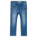 name it - Jeans Nmfsalli Slim Flowers In Medium Blue Denim, Gr.92