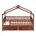 Harper Orchard Lewisetta Twin Solid Wood Daybed in Brown | 62.9 H x 79.5 W x 41.8 D in | Wayfair 8CE51353A30D4C5B9BBA586762235A78