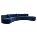 Blue Reclining Sectional - Latitude Run® Sectional Sofa For Livingroom Chenille | 25.9 H x 136.6 W x 35.4 D in | Wayfair