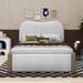 Ivy Bronx Lafalaise Upholstered Platform Bed Upholstered in White | 44.1 H x 40.9 W x 79.9 D in | Wayfair 305B8DED23774C12B8751D6AE5B06B4C