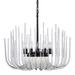 Brayden Studio® Dasie 12 - Light Classic/Traditional Chandelier Metal in Black | 23.38 H x 29.5 W x 29.5 D in | Wayfair