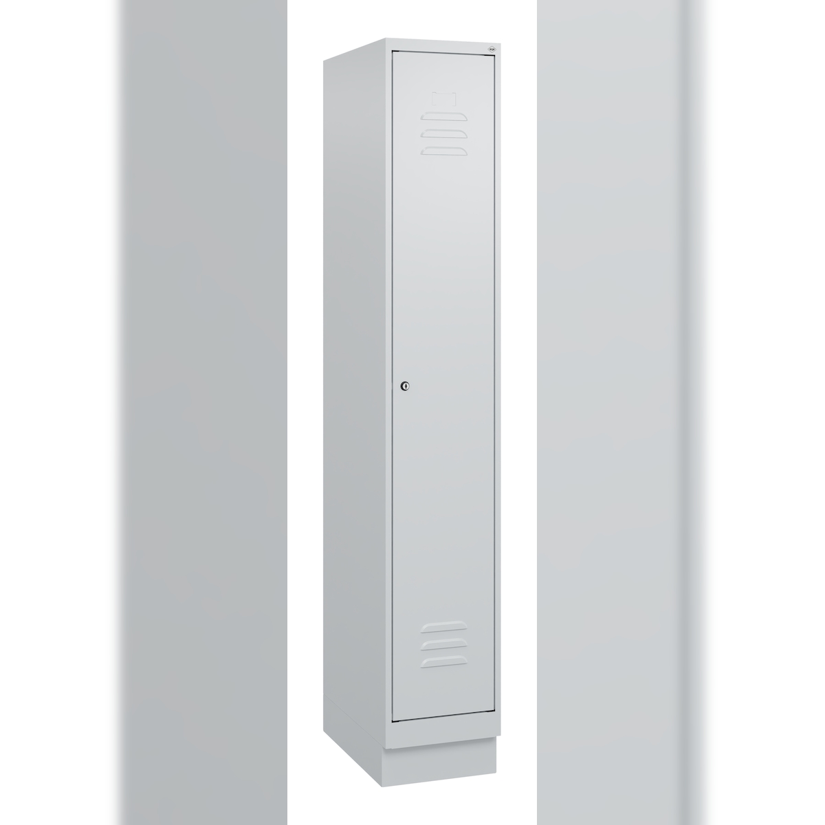 C+P Spind Classic PLUS, Sockel, 1 Abteil, 1800x300x500mm, 7035/7035 Image