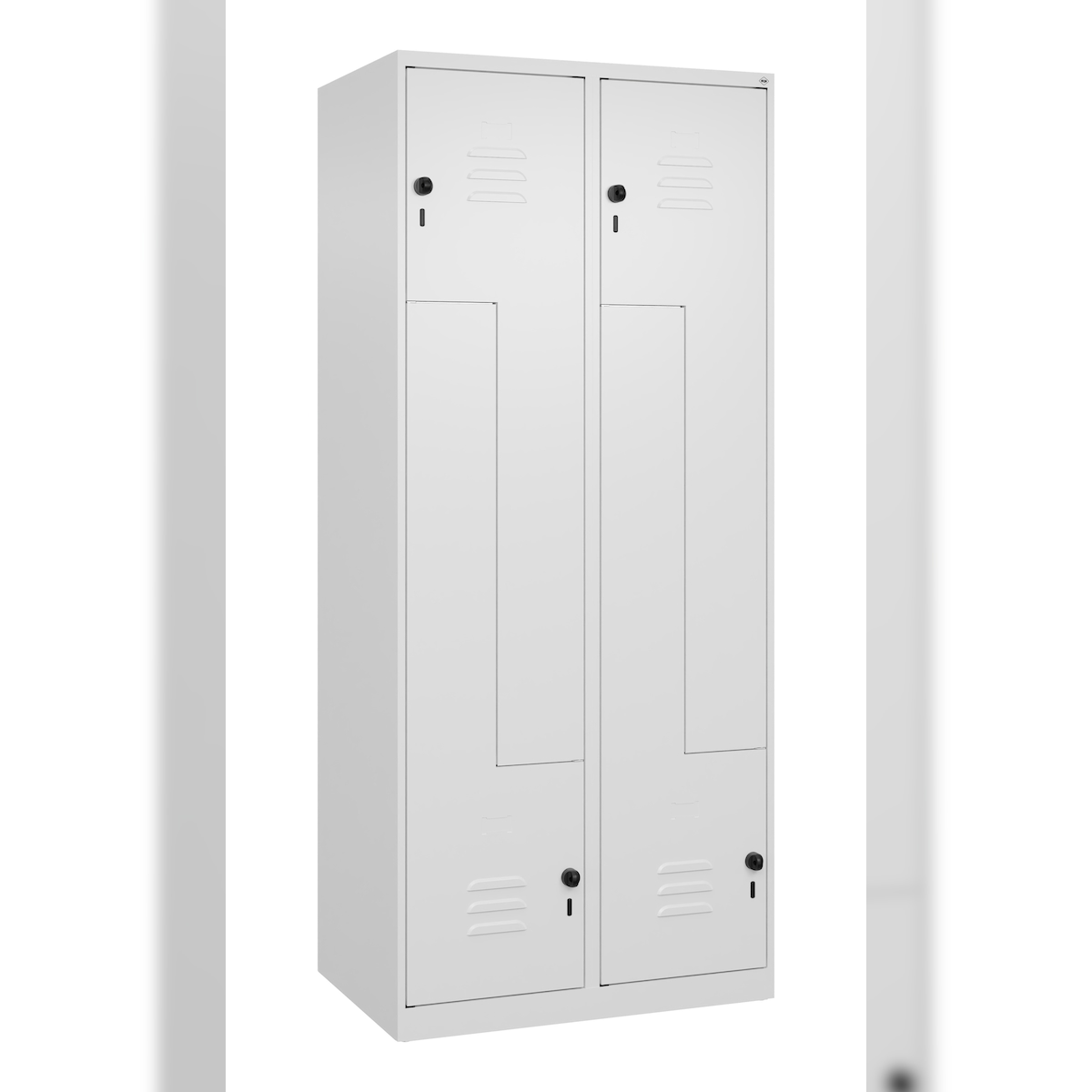 C+P Z-Spind Classic PLUS, 4 Abteile, 1850x800x500mm, 9016/9016 Image