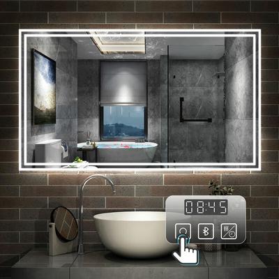 160 x 80 cm LED+Beschlagfrei+Bluetooth+Uhr+3 Lichtfarben Dimmbar+Helligkeit Memory Funktion Image