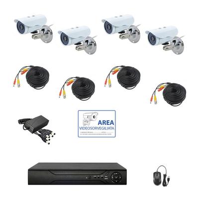 Housecurity - videoüberwachung kit ahd ip cloud dvr 4 kanäle 4 kameras hd ir 2 mpx komplett