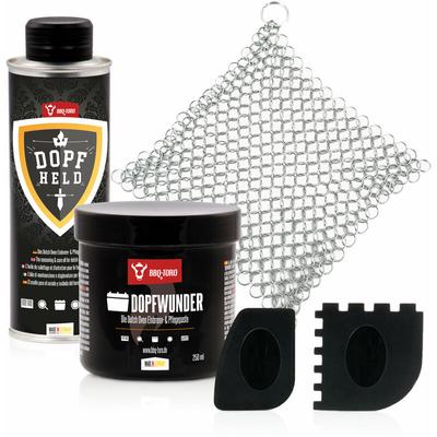5-teiliges Dutch Oven Zubehör Set mit Dopfheld, Dopfwunder, Grill Schaber und Ringreiniger Image