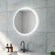 Badspiegel 60 cm Rund Badezimmerspiegel mit led Beleuchtung 2 Lichtfarbe Touch-Schalter Wandspiegel