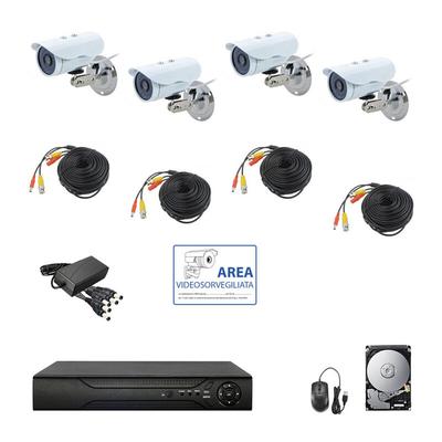 Housecurity - videoüberwachung kit ahd ip cloud dvr 4 kanäle 4 kameras hd ir 2 mpx hd 320GB