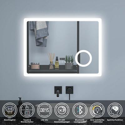 80 x 60 cm Badezimmerspiegel LED Badspiegel Wandspiegel Touch
