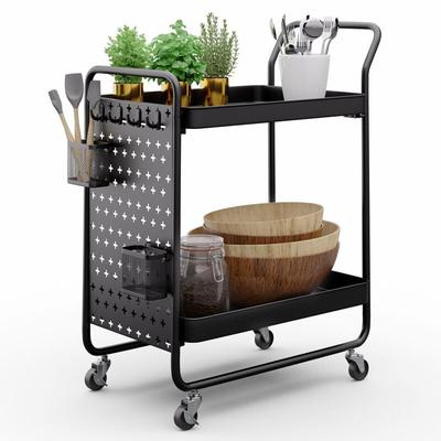 Klarstein Klarstein Servierwagen mit Rollen für Lebensmittel, Getränke & Kosmetik, Rollwagen aus Image