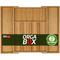 Orga-box universal Besteckkasten aus Bambus verstellbar für Schubladenbreite 400 - 600 mm bis 7