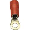 Sinuslive - RKS-1,5 p Ringkabelschuh Querschnitt (max.)=1.50 mm² Loch-Ø=4 mm Teilisoliert Rot 10 St.
