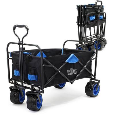 Wiltec - Faltbarer Bollerwagen mit breiten Rädern, Faltbollerwagen Offroad geeignet, Image