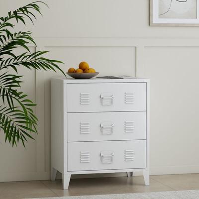 [en.casa] - Metallschrank Hämeenlinna 72x60x40cm Weiß Image