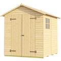 Gerätehaus 345 205x206 Gerätehaus aus Holz, Geräteschrank mit 14 mm Wandstärke, Gartenhaus mit