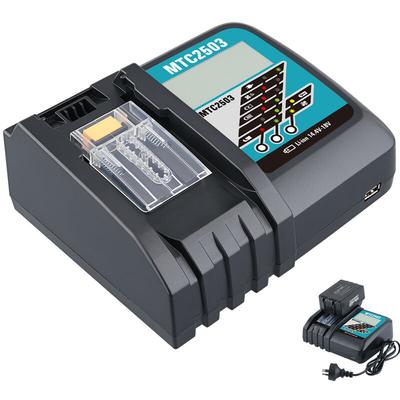 Ladegerät DC18RC Schnellladegerät Ersatz für Makita DC18RF DC18RA,18V 3A Ersatz-Ladegerät für