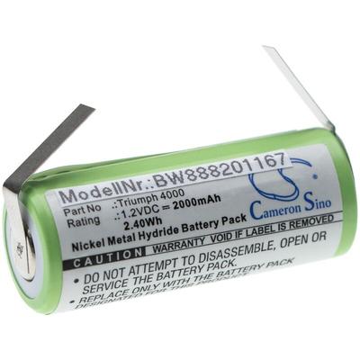 Vhbw - Akku Ersatz für Oral-B 3745, 3761, 3762 für elektrische Zahnbürste (2000mAh, 1,2V, NiMH) Image