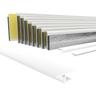 HEXIM Rollladenkastendeckel mit Dämmung, Rollladendeckel PVC Rollladen Profile Revisionsklappe