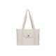 Jollein Wickeltasche Shopper - Twill, Natural - Baumwolle - Kinderwagentasche - Babytasche Multifunktional - Hellbeige