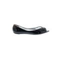 Jessica Simpson Flats: Ballet Wedge Casual Black Print Shoes - Women's Size 8 - Round Toe