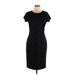 De Collection Casual Dress - Sheath Crew Neck Short sleeves: Black Dresses - Women's Size Medium