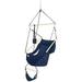 ONCLOUD Hammock Hanging Sky Chair Air Swing Seat with Rope with Pillow and Drink Holder Beech Wood Indoor/Outdoor Patio Yard 250LBS