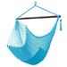 Hammock Chair with Spreader Bar Caribbean Hanging Swing Chair for Outdoor Indoor 297 LBS Weight Capacity