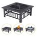 Clihome Partable Metal 32-inch Patio Backyard Fire Pit