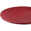 The The Kathleen Vinyl Elasticized Table Cover Red