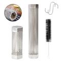 Stainless Steel BBQ Smoker Filter Tube Wood Pellet Grill Smoke Pipe Outdoor US