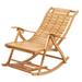 DRL9129WA Bamboo Rocking Chairs Sun Lounger Chairs Recliners Outdoor - 66 in. x 21 in.x 24 in.