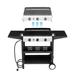 Zimtown 3-Burner Propane Gas Grill Griddle Flat Top Grills 2 IN 1 Tabletop Griddle