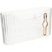 Bag Storage Box Set of 3 Kitchen Dispensers Rubbish Plastic Bags Trash Wall Mount Bracket Hanging Holder The Pet White