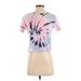 Hollister Short Sleeve T-Shirt: Pink Tie-dye Tops - Women's Size X-Small