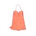 Kenneth Cole REACTION One Piece Swimsuit: Orange Solid Swimwear - Women's Size 6