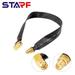 RP-SMA male to RP-SMA female 1-pack flat-window coaxial extension pigtail 27cm