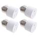 4 Pcs Light Bulb Socket Converter Plug Adapter Accessories White Abs