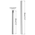 Modern Sputnik Chandelier Extension Downrod Pole 2 Pack (Chrome)