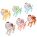 6 Pcs Cartoon Night Light Desk Lamps Nightlight Led Small Kids Lights Child Student Touch Abs