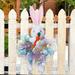 JNGSA Easter Decorations Easter 2024 Easter Front Door Wreath Easter Bunny Dolls Wreath Spring Easter Decorations With Ribbon For Door Walls Windows Home Decoration Easter Decorations For The Home On