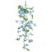 1Pc Simulation Flower Vivid Home Decoration Portable Wall Hanging Basket Artificial Winter Jasmine for Garden