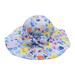 HIBRO Stocking Hat for Toddler Boys Kids Baby Girls Boy Toddler Floral Prints Outdoor Adjustable Bucket Sun Beach Hat